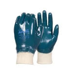 Guante de Nitrilo Azul Oil Puño Tejido AC-399